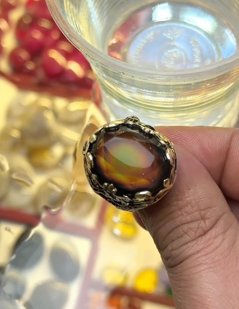 Men's Aquamarine premium Stone Color Change – VIP Ring