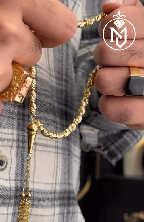 Beautiful golden beads Tasbeeh